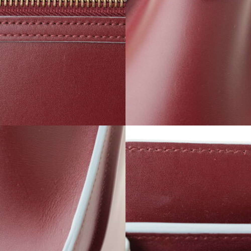 Celine Luggage Micro Shopper Handbag Colors Burgundy - Picture 8 of 10